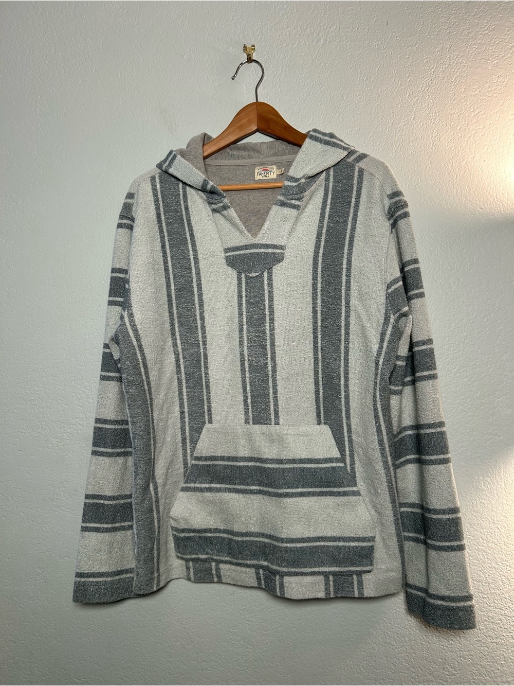 Faherty - Baja Beach Striped Cotton-Terry Hoodie Hooded Pullover